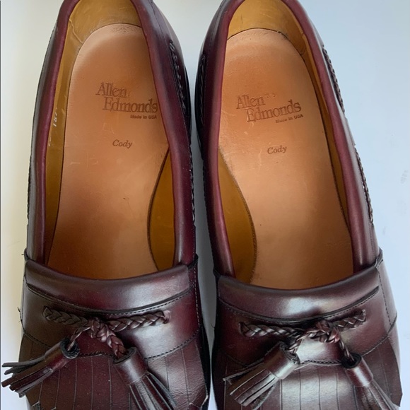 ALLEN EDMONDS “CODY” CORDOVAN LOAFERS - 10.5B - Picture 7 of 12